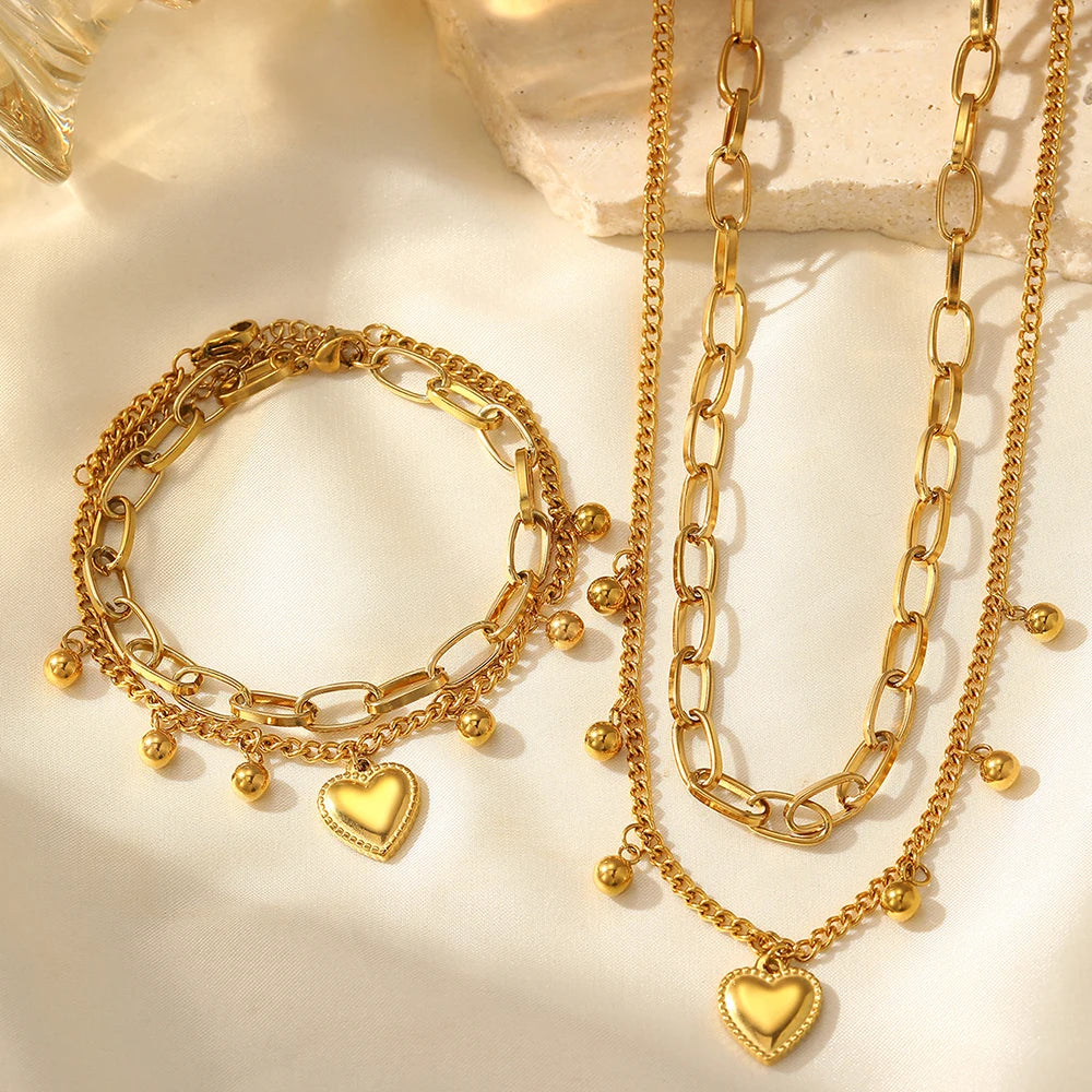 Conjunto Collares Corazón